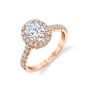 14K Rose Gold 8 x 6 0.64 ct Oval Engagement Ring