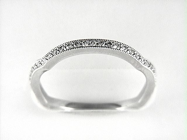 14K W BAND 25RD 0.18CT