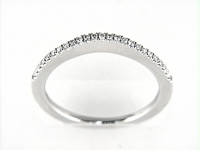 14K W BAND 25RD 0.12CT